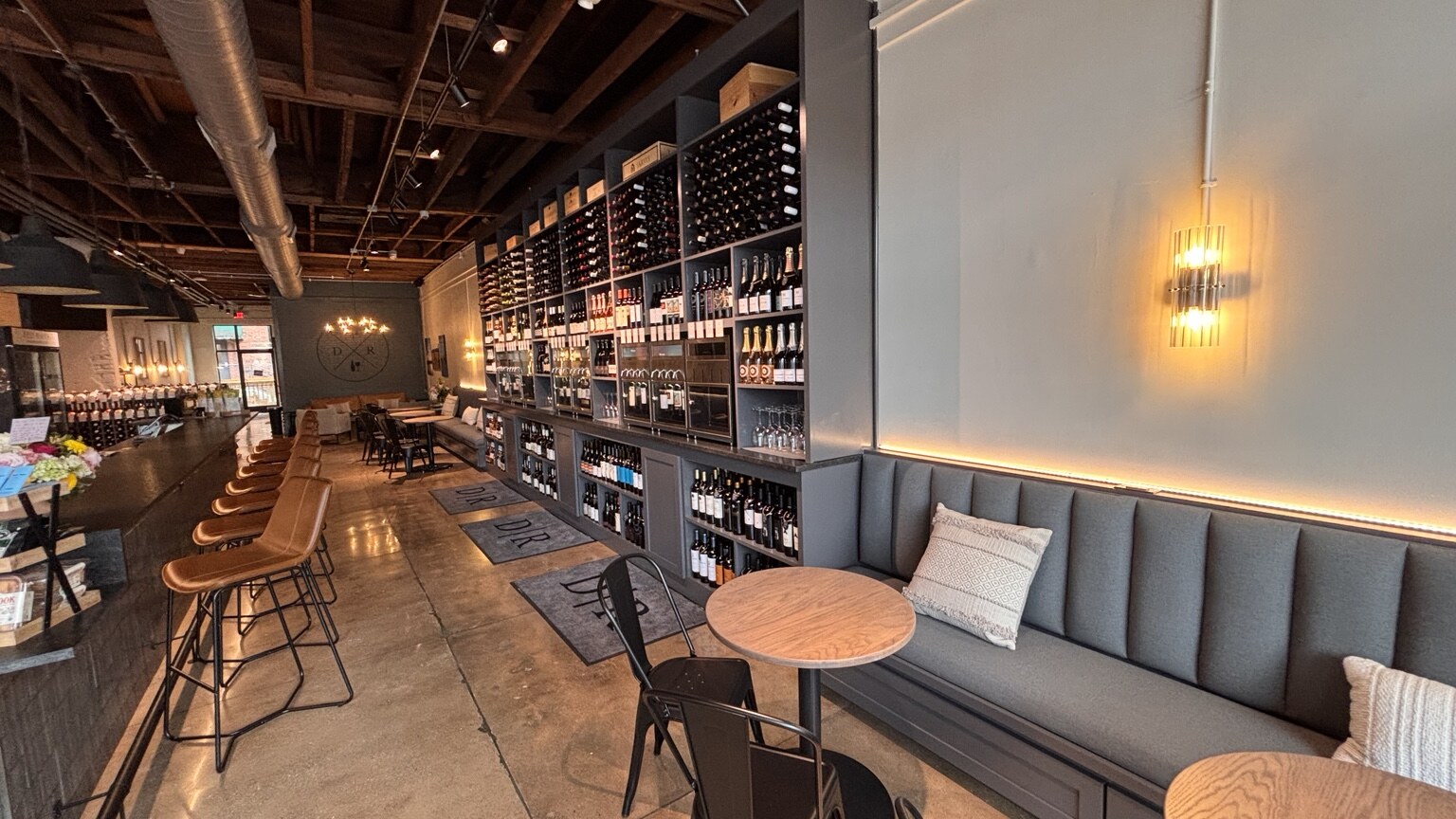 Completed Deep Roots Wine Market interior in Marietta