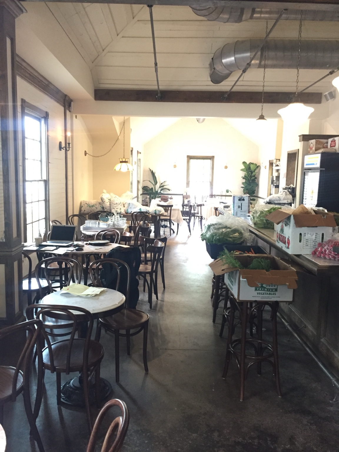 View from the Fellows bar through to the connected dining room