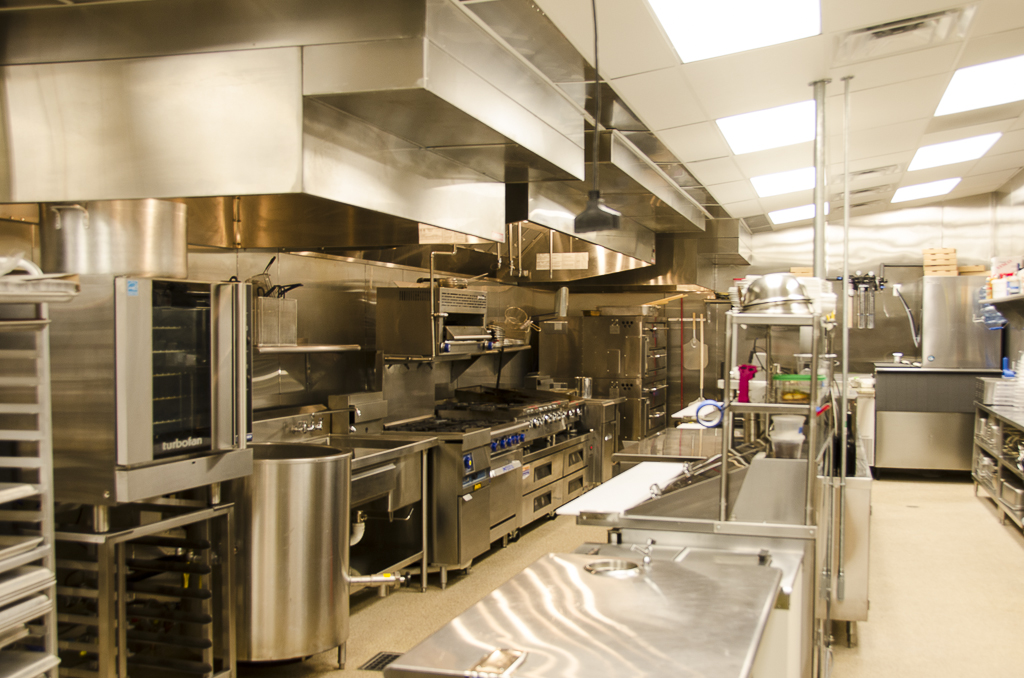 Completed commercial kitchen at Osteria Mattone